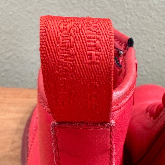 Dr. Marten's Red Kids Combat Lace Up Leather Boots with Size Zipper Youth size 3 - Picture 6 of 16